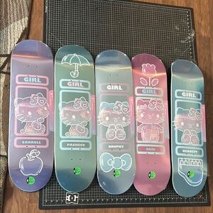 Girl Skateboards X Hello Kitty 50th Anniversary Skate Decks